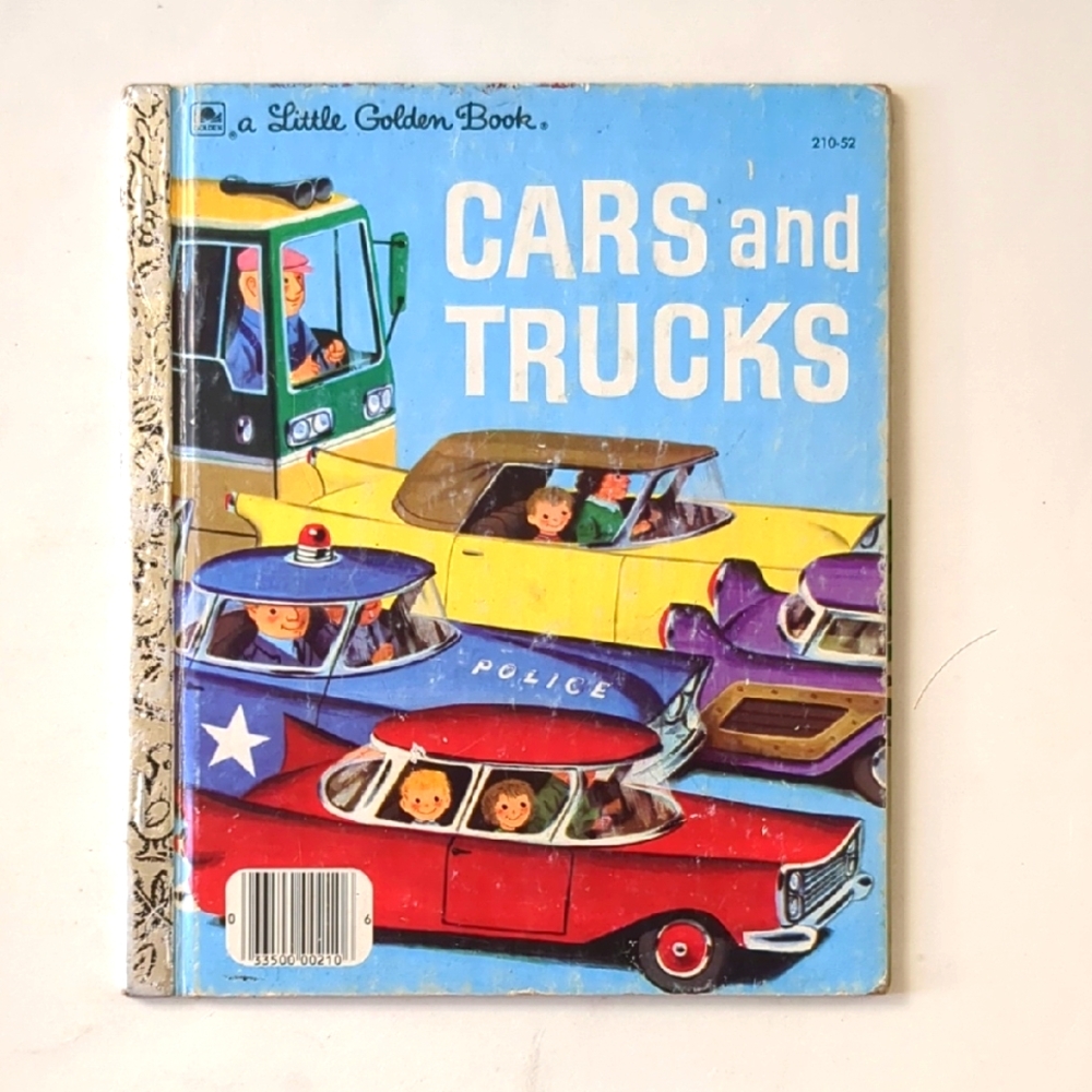 Cars and Trucks - A LIttle Golden Book - Richard Scarry illustrations - 1976